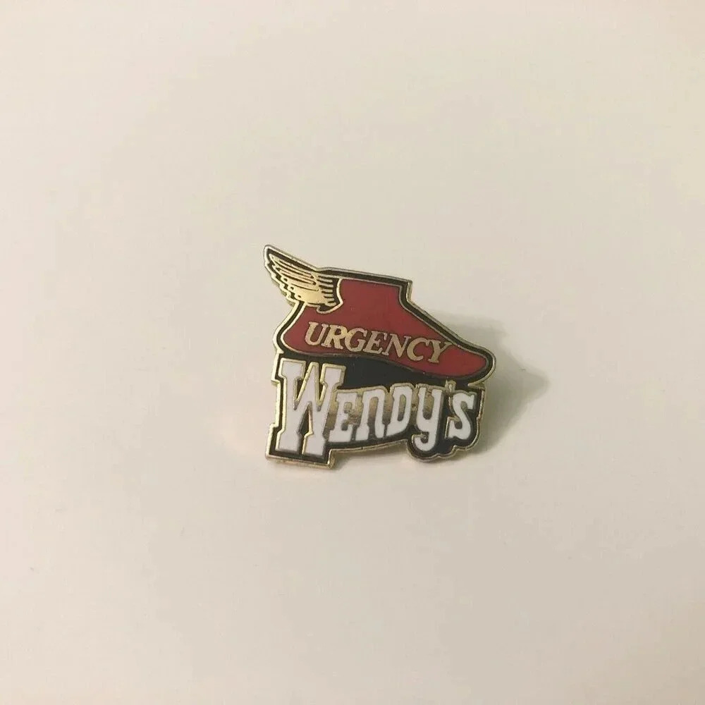 Wendys Restaurant Urgency Enamel Pin Lapel